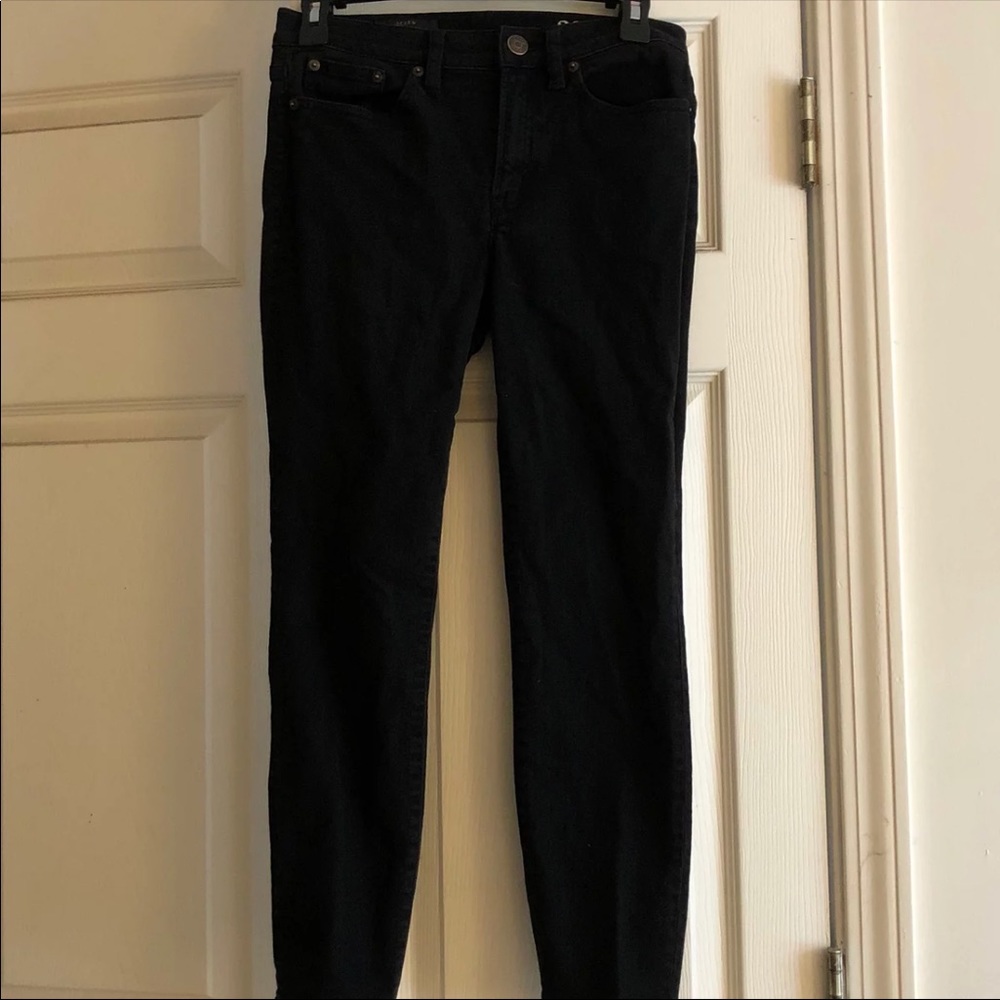 J. Crew Black High Rise Crop Jean Sz. 28
